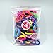 Seamless 8mm High Elastic Cotton stretch Hair Ties Bands Rope Ponytail Holders Headband Scrunchie Hair Accessories No Slipping Snagging Breaking or Stretching Out(100pcs)(Mixed Colors)