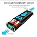 Power Bank Battery Charger & Battery Pack, Battery Charger Box with LCD display & 2 USB Output for iPhone 7, 7 Plus, Galaxy & Other Smart Devices, 2 x 18650 Battery(Black)