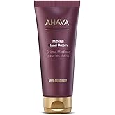 AHAVA Mineral Hand Cream Vivid Burgundy - Luxurious cream for thirsty hands for deep relief & nourishment, maintains smooth & supple hands, with exclusive Dead Sea Mineral blend Osmoter, 3.4 Fl.Oz