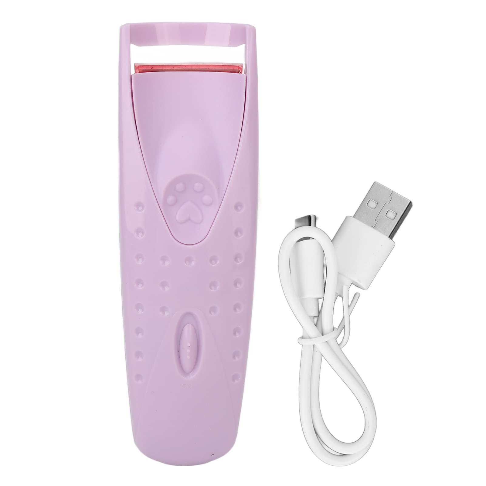 Heated Eyelash Curler, Electric Eyelash Curler, Usb C Rechargeable Long-lasting Heated Lash Curler for Natural Lashes, Handheld Eyelash Heated Curler (Purple)