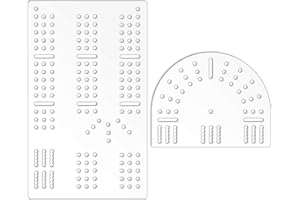 PH PandaHall Cribbage Board Templates 3-Track Acrylic Router Template Clear Woodworking Guide Track Style Templates Kit with 