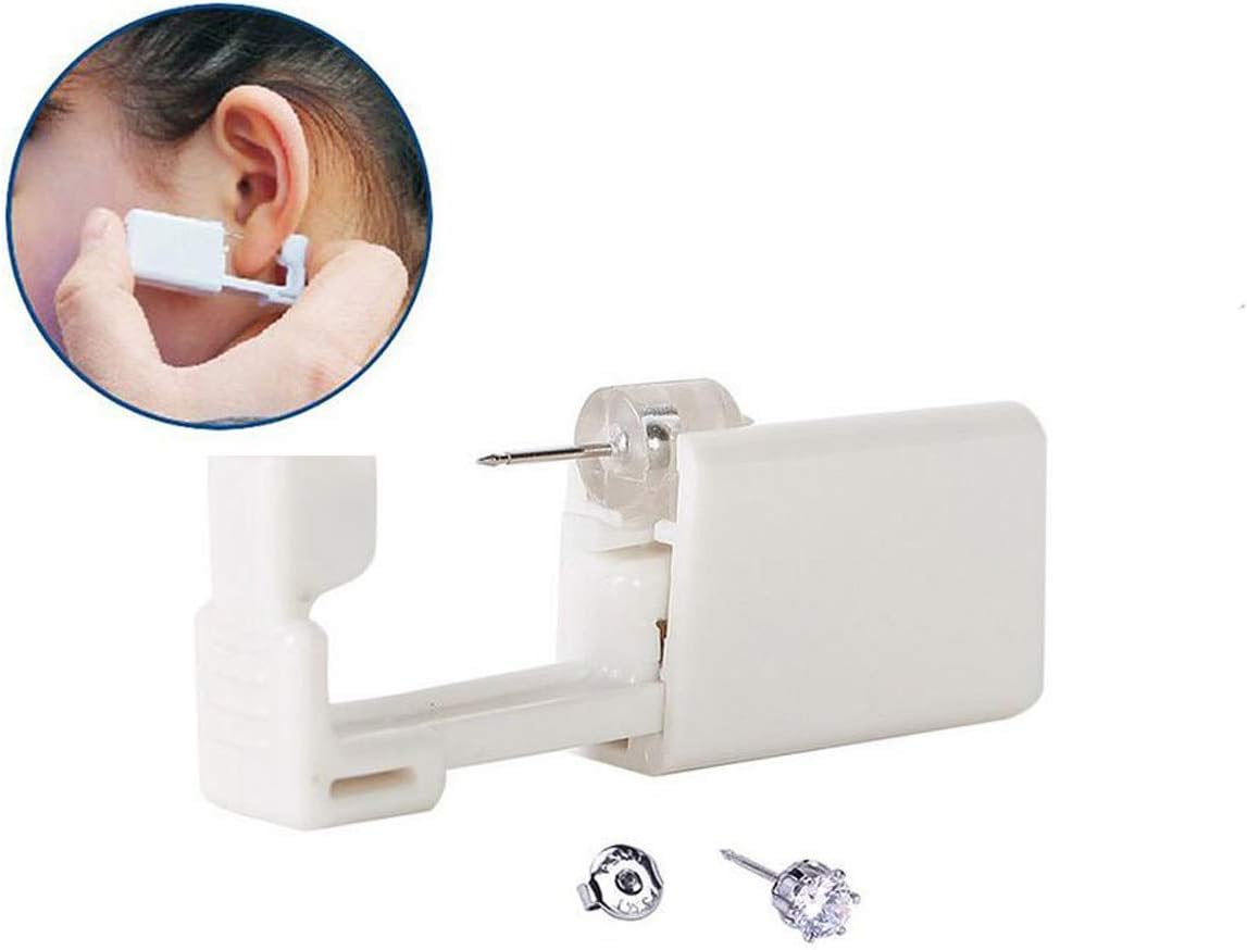 Ear Piercing Gun 2Pcs Plastic Disposable Safety Sterile Ear Nose Body