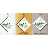 Maldon Triple Gift Pack (Sea Salt, Smoked Sea Salt, Black Peppercorns), 10.2-Ounce