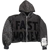 Uwongmong Y2K Pattern Zipper Hoodie Men's and Women's Extra Large Street Sports Shirt Retro Zipper Casual Jacket