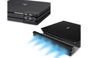 ElecGear Cooling Fan and USB Hub for PS4 Pro, Automatic Temperature Sensor Controlled Cooler and 5-Port USB 3.0 Adapter Splitter for Playstation 4 Pro CUH-7xxx