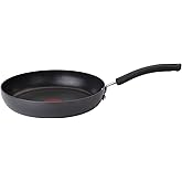 T-Fal Ultimate Hard Anodized Nonstick Fry Pan 12 Inch Oven Safe 400F Cookware, Pots and Pans, Dishwasher Safe Grey