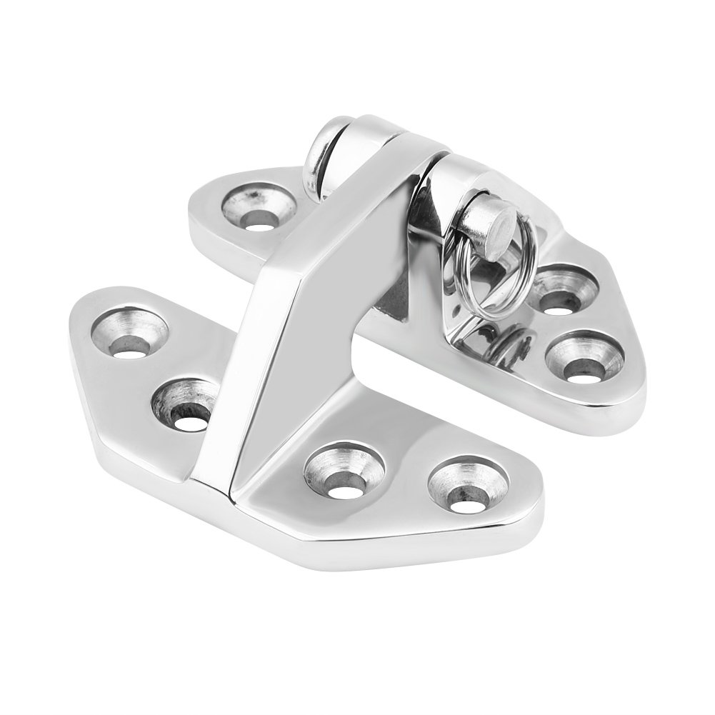 Akozon Marine Hatch Hinge, Stainless Steel Marine Boat Hatch Hinge Removable Pin Hardware