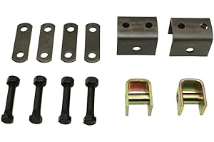 RELIABLE AFTERMARKET PARTS One Single Axle Trailer Spring Hanger Kit Fits Axles with 1 3/4" Wide Springs