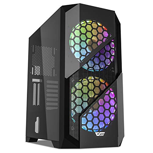 darkFlash BF5 Full Tower Gaming Computer PC Case Supports EATX Motherboards w/Tempered Glass