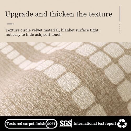 Jorunb Area Rug Washable Soft Rugs for Living Room Bedroom Modern Deco Polyester Fiber Carpet Rugs for Bedroom with Non Slip Backing Home Decor Floor Decoration Mat(Wood,200x300cm)