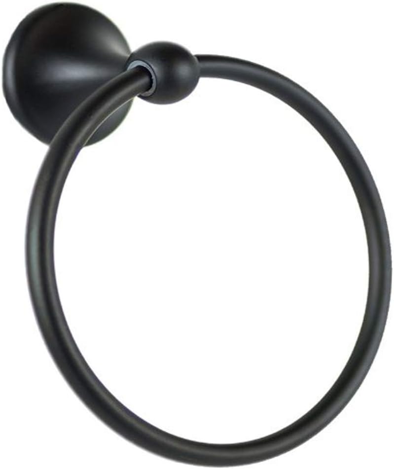 4-Piece Bathroom Hardware Accessory Set With 18" Towel Bar - Matte Black: Home & Kitchen