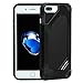 Arrela Double Layer Anti Slip Heat Dissipation iPhone 7 Plus/iPhone 8 Plus Case - Slim Design Protective Textured Geometric Cover Drop Protection - Black