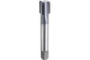 HARFINGTON 7/8"-20 UNS Thread Tap 6542 Cobalt High-Speed Steel TiCN Coated Plug Tap Right Hand Flat Head 4 Straight Flutes Screw Threading Hand Tap