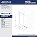 DreamLine Mirage-X 55 - 59 inch W x 58 inch H Frameless Sliding Tub Door in Brushed Nickel - Left Wall Installation