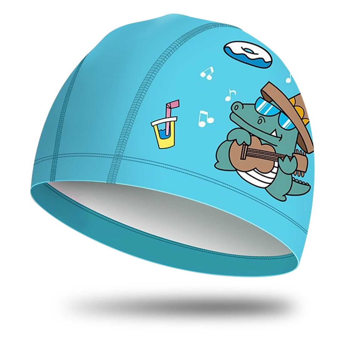 ZYBHMJE 1 Pcs Kids Swimming Cap Waterproof Updated Size Silicone Swimming Hat Kids Comfortable Anti Slip Boys and Girls Swimming Cap Stretchable and Durable Swim Cap for Kids 6-14 Years