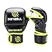 Sanabul Essential 7oz MMA Gloves for Men & Women, Hybrid MMA Martial Arts, Sparring Grappling Training, Padded Kick Boxing Gloves, Black/Green Small/Medium