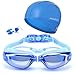 Atelic #1 Rated Swim Goggles - 2016 UV Protection Swimming Goggles Lenses Cap Anti Shatter Clear Vision - Environment Friendly Silicone Dual Strap Engineered