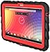 Google Nexus 10 (2012) Drop Tech Red Gumdrop Cases Silicone Rugged Shock Absorbing Protective Dual Layer Cover Case
