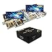 HDMI Splitter,Mifine 1X2 HDMI Splitter 1 in 2 Out Support 4K 1080P 3D Including USB Cable