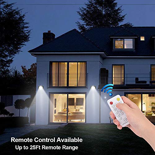 Solar Flood Light Remote Control,JPLSK IP65 Waterproof Dual 126 LED 18W Solar Panel Solar Powered Flood Lights Outdoor for Patio Backyard Garden Driveway Pool - Thumbnail 4