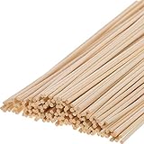 Hicarer 200 Pack Rattan Diffuser Sticks Wood Diffuser Sticks Refills Essential Oil Aroma Diffuser Replacement Sticks 24 cm/9.45 Inch