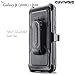 Samsung Galaxy Luna / J1 (2016) J120 / Amp 2 / Express 3 Case, COVRWARE [IRON TANK] Built-in [Screen Protector] Full-Body Rugged Holster Armor [Brushed Metal Texture][Belt Clip][Kickstand], Black