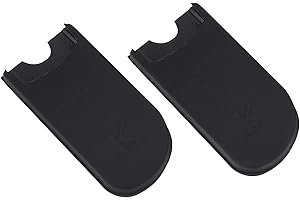 Saxophone Thumb Finger Rest Cushion Pads, Rubber Material, Black, 2Pcs for Soprano Alto Tenor Sax - Comfortable Wearing, Tear