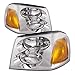 Headlights Depot Replacement for GMC Envoy Headlight OE Style Replacement Headlamp Driver/Passenger Pair New