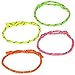 Friendship Bracelets - 144 Piece - Four Neon Colors Pink, Green, Orange and Yellow for Girls, Party Favors, Goody Bag, Birthday Parties, Summer Camp Programs ,Durable ,Adjustable - by Kidsco