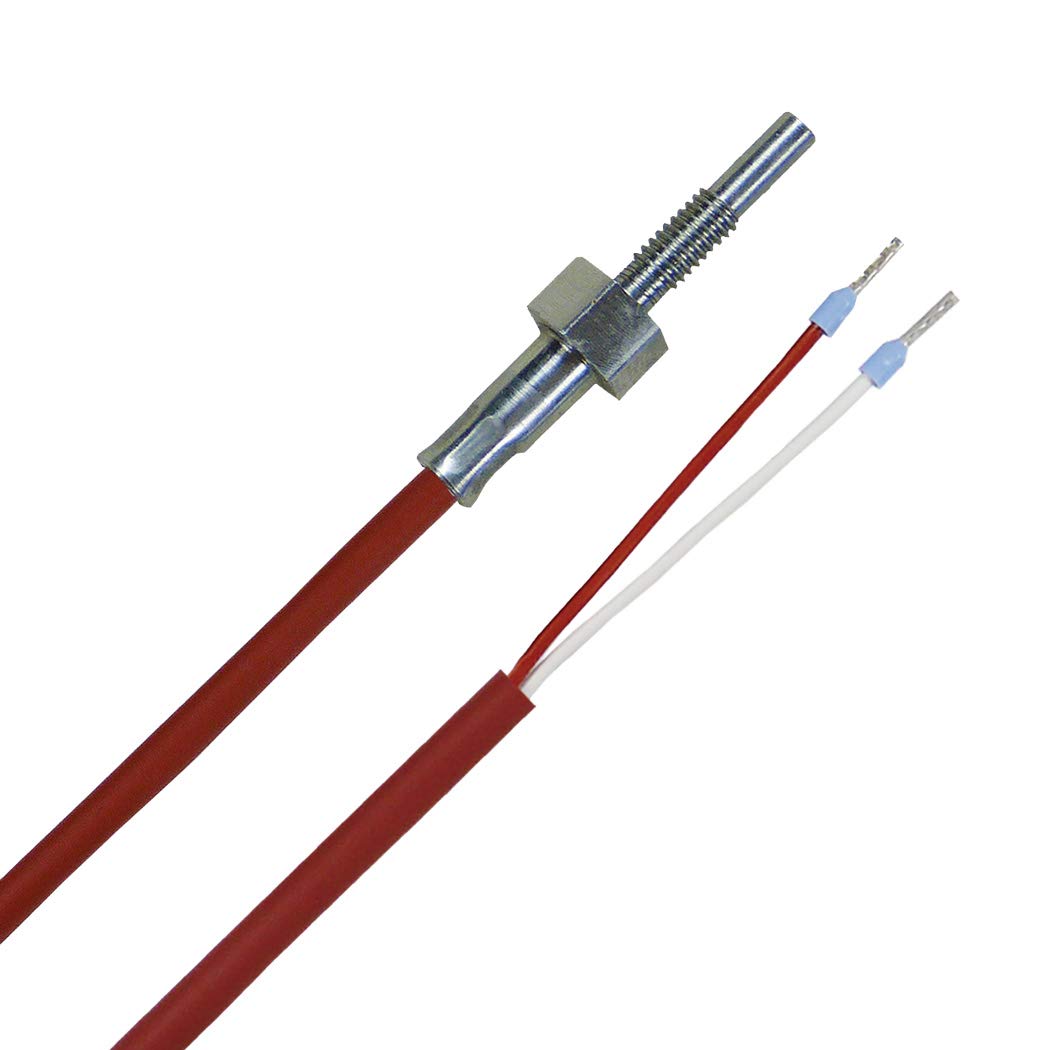 iOVEO 016EF02202 - PT1000 - M4 screw-in probe/immersion sensor, temperature sensor PT1000, M4 thread, with silicone cable, 2 meters