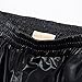 Kate Kasin Women's Elastic Waist Metallic Shorts Shiny Rave Pants Sparkly Yoga Hot Shorts