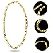 Beelittle 80s/90s Hip Hop Costume Kit Cool Rapper Outfits,Bucket Hat Sunglasses Gold Plated Chain (E)
