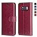 OCASE Samsung Galaxy S8 Case Leather Flip Wallet Case for Samsung Galaxy S8 Devices - Burgundy