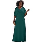 KOH KOH Womens Long Flowy Empire Waist Wedding Guest Bridesmaid Maxi Dress