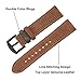 TRUMiRR Band for Galaxy Watch 3 45mm / Galaxy Watch 46mm / Gear S3 Men, 22mm Double Color Genuine Leather Watchband Quick Release Strap for Amazfit GTR 4 / GTR 3 Pro/GTR 2e
