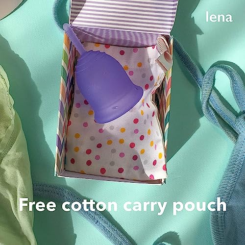 Lena Menstrual Cup Reusable Beginner Period Cup 12h Wear Tampon