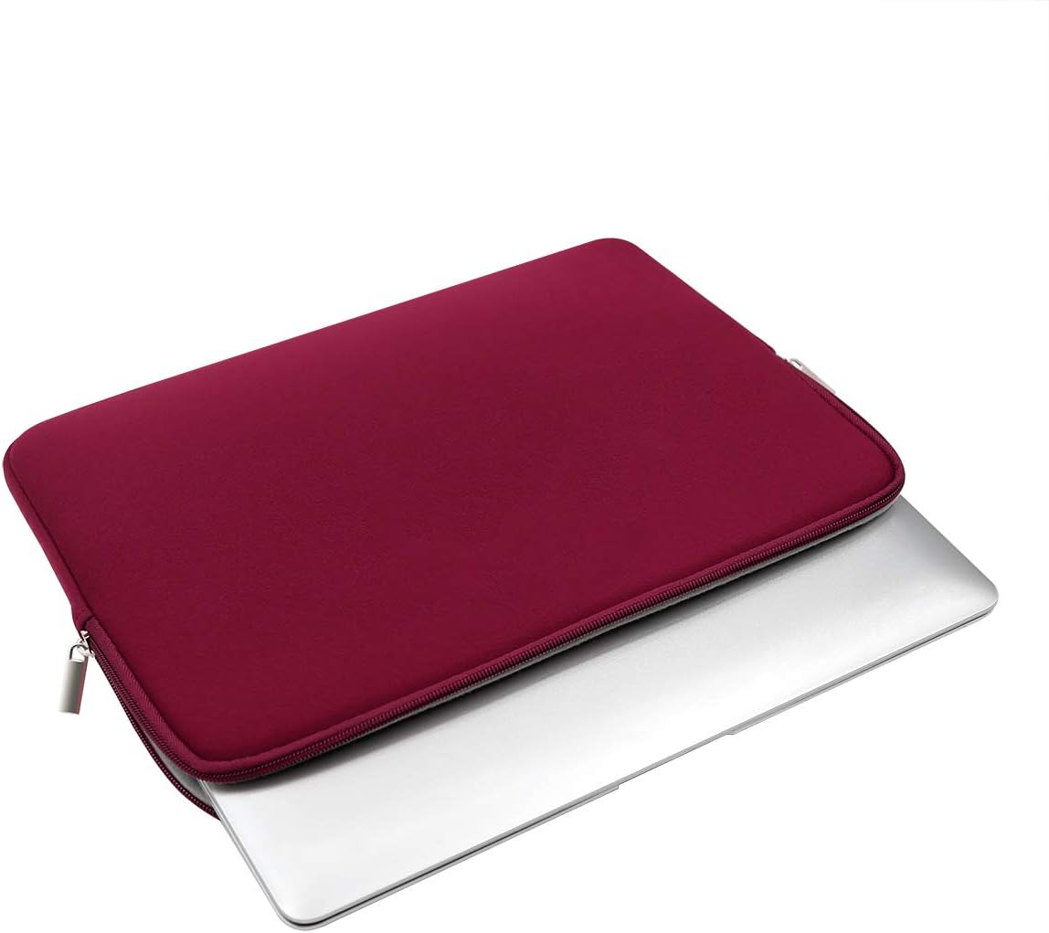 RAINYEAR 15 Inch Laptop Sleeve 15" Protective Soft Case Padded Cover Carrying Computer Bag Compatible with New 15.4 MacBook Pro Specially for Model A1938 A1707 A1990(Red,Upgraded Version) - Image 5