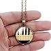 JIAYIQI Womens Elegant Piano Music Note Glass Cabochon Art Pendant Sterling Silver Chain Necklace