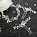 BBTO 6 Pieces Wedding Bridal Hair Pins, Crystal Rhinestone Headband, Wedding Crown Hair Jewelry Hair Accessories for Women and Girls (Silver)