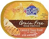 Nature's Recipe Grain Free Chicken & Turkey Adult Cat Food Trays, Case of 24