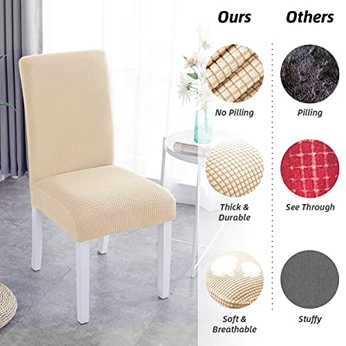 Dining Room Chair Cover Stretch Dining Chairs Covers Dinning Parsons Slipcovers | Beige