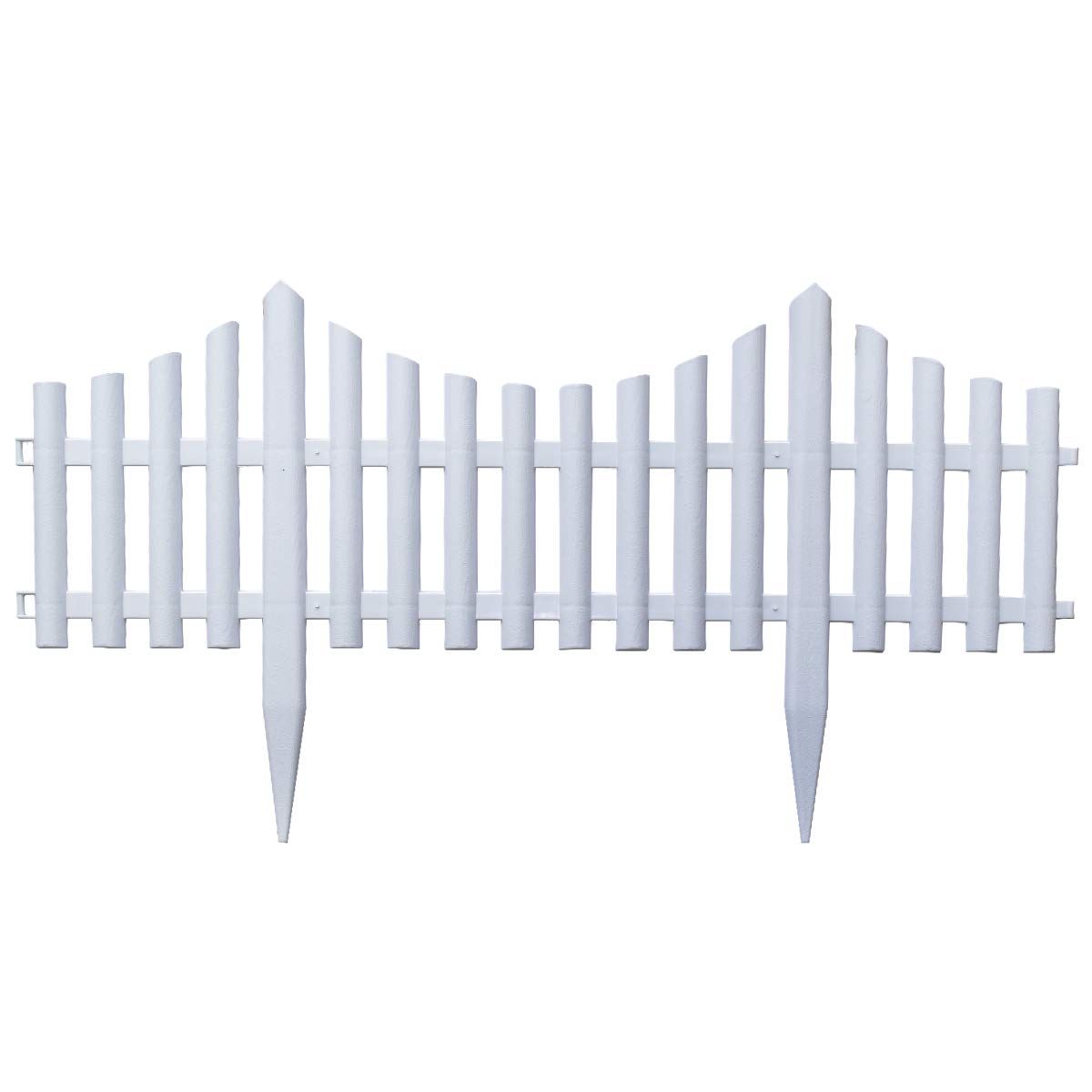Interlocking Flexible White Picket Fence Garden Borders Pack of 1 Amazon.co.uk Garden & Outdoors