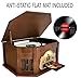 Boytone BT-25MB 8-in-1 Natural Wood Classic Turntable Stereo System with Bluetooth Connection, Vinyl Record Player, AM/FM, CD, Cassette, USB, SD Slot. 2 Built-in Speakers, Remote Control, MP3 Playerthumb 1