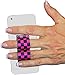 LAZY-HANDS 2-Loop Phone Grip - FITS Most - Black & Pink Checkers