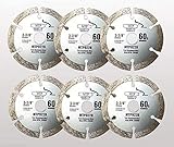 Pack of 6 60 Grits 3-3/8-inch Diamond Circular Saw