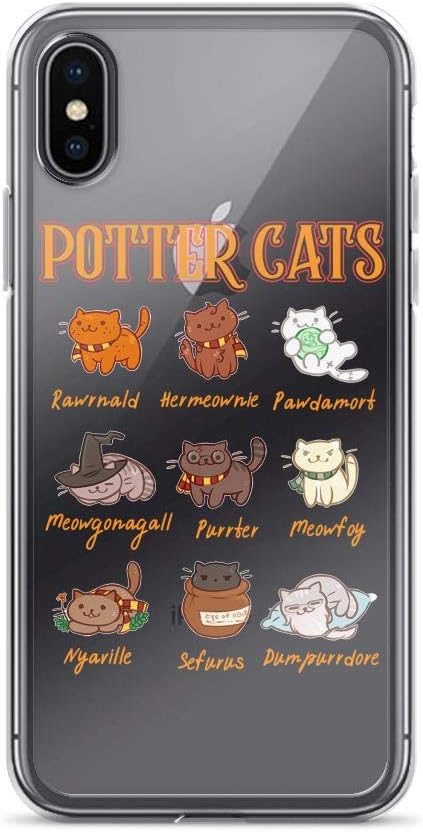 Harry Pawter Cute Kitten Potter Cats Anti-Scratch Shockproof Case for iPhone 7 Plus/8 Plus Pure