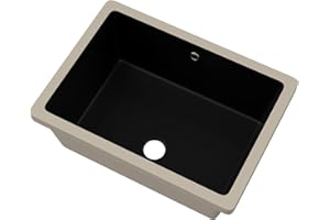 Sarlai Undermount Bathroom Sink - 20 x 14 inch Black Vessel Sink Undermount Sink Rectangular Modern Ceramic Rectangle Vanity 