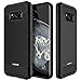 MASCHERI ZY9189 Galaxy S8 Case, Carbon Fiber Design, Shock Absorption Protective Dual Layer Military, Grade Defender Hybrid Case Cover - Black
