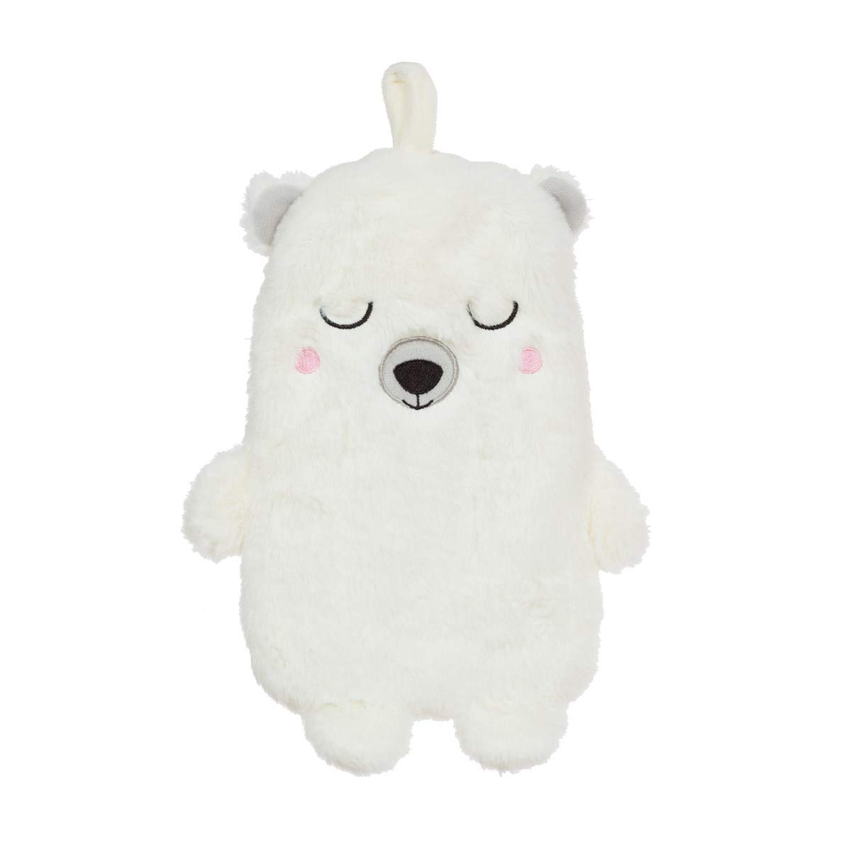 Sass & Belle Nanook Polar Bear Hot Water Bottle – Super Soft Cosy Cover, Ideal for Adults & Kids – Hot Water Bottle with Cover UK – Cute Winter Gift