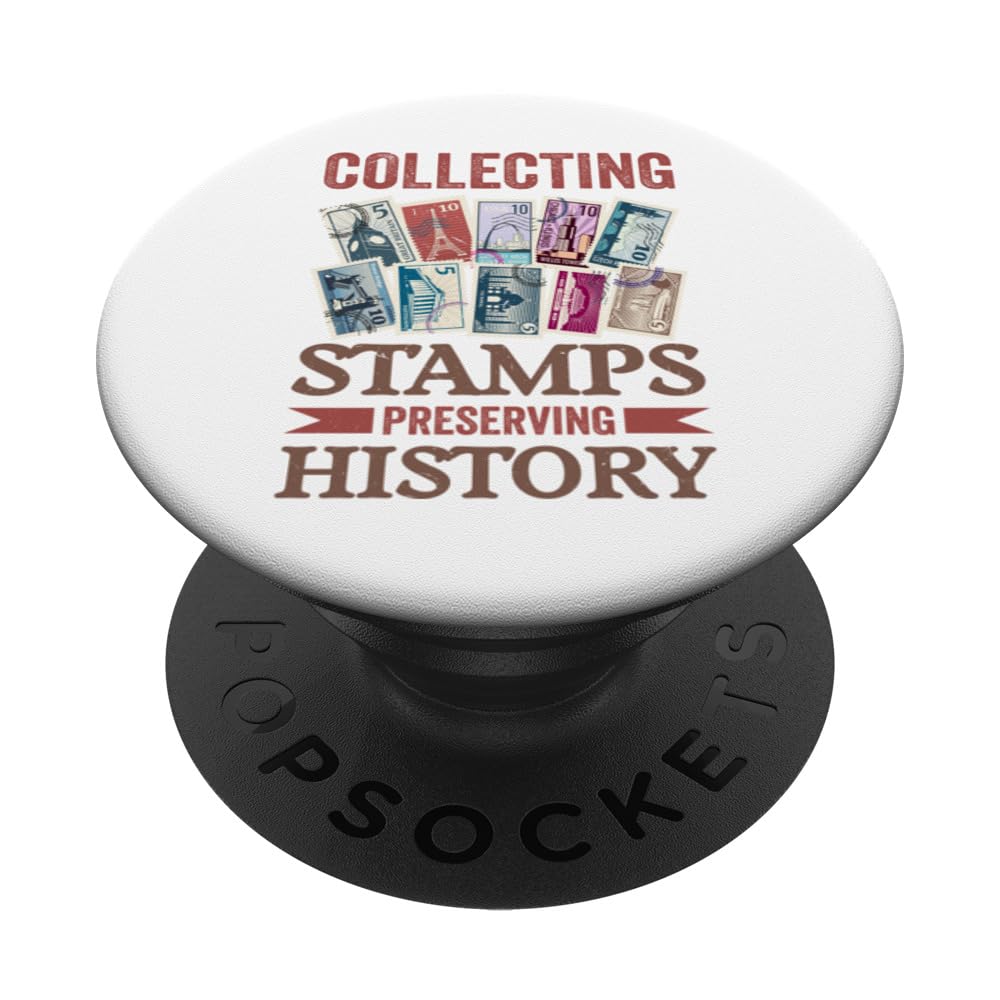 Stamp Collecting Passion Postage Stamp Collection Philately PopSockets Swappable PopGrip